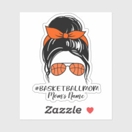 Gepersonaliseerde Basketbal Moeder Sticker