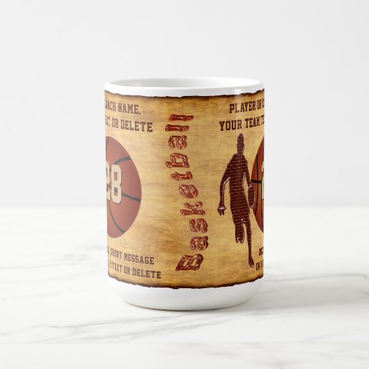 Gepersonaliseerde basketbal Mokken voor spelers of (Center)