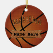  gepersonaliseerde basketbal Ornamenten (Voorkant)