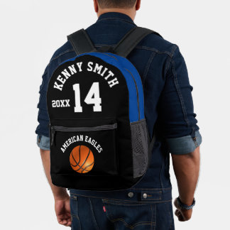 Gepersonaliseerde Basketbal Rugzak naam team numme
