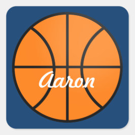 Gepersonaliseerde Basketbal Sport Party Stickers