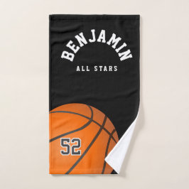 Gepersonaliseerde Basketbal Sporthanddoek - Custom Handdoek
