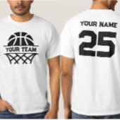 Gepersonaliseerde Basketbal Team Naam, Jouw naam & T-shirt