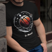 Gepersonaliseerde basketbal unisex t-shirt