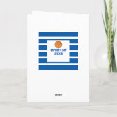 Gepersonaliseerde Basketbal Vaderdag Vriend Kaart (Achterkant)
