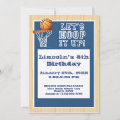 Gepersonaliseerde Basketbal Verjaardagsfeestuitnod Kaart (Achterkant)