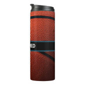 Gepersonaliseerde Basketbal Waterfles Custom Sport Thermosbeker (Geroteerd rechts)