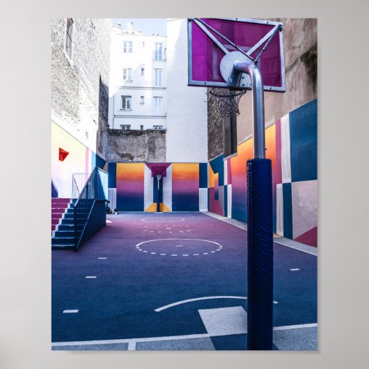 gepersonaliseerde basketbalcadeaus poster (Voorkant)