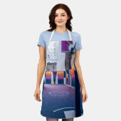 gepersonaliseerde basketbalcadeaus schort (Gedragen)