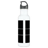 Gepersonaliseerde Basketball 24 OZ Water Fles (Achterkant)