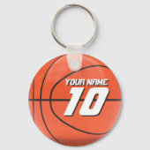 Gepersonaliseerde Basketball Sleutelhanger (Voorkant)