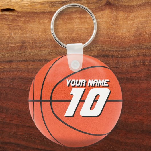 Gepersonaliseerde Basketball Sleutelhanger (Achterkant)