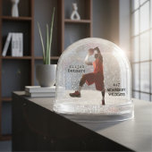 Gepersonaliseerde basketbalspeler Snow Wereldbol Sneeuwbol