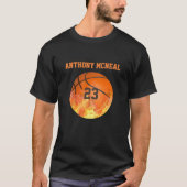 Gepersonaliseerde basketbalspeler t-shirt (Voorkant)