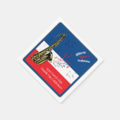 Gepersonaliseerde Bastille Dag Servetten (Hoek)