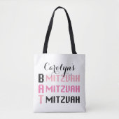 Gepersonaliseerde bat mitswa-Canvas tas (Voorkant)