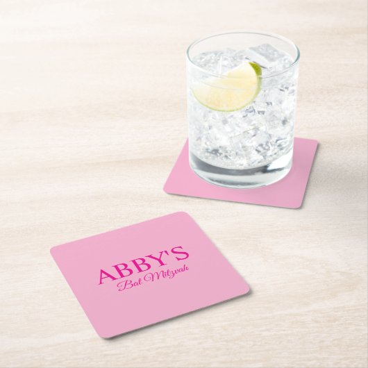 Gepersonaliseerde Bat Mitswa Drink Onderzetter (Insitu)