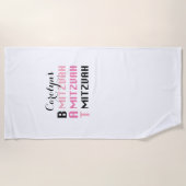Gepersonaliseerde Bat Mitswa Handdoek (Voorkant)