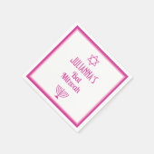 Gepersonaliseerde Bat Mitswa servetten (Hoek)