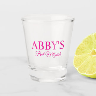 Gepersonaliseerde Bat Mitswa Shot Glass Glas