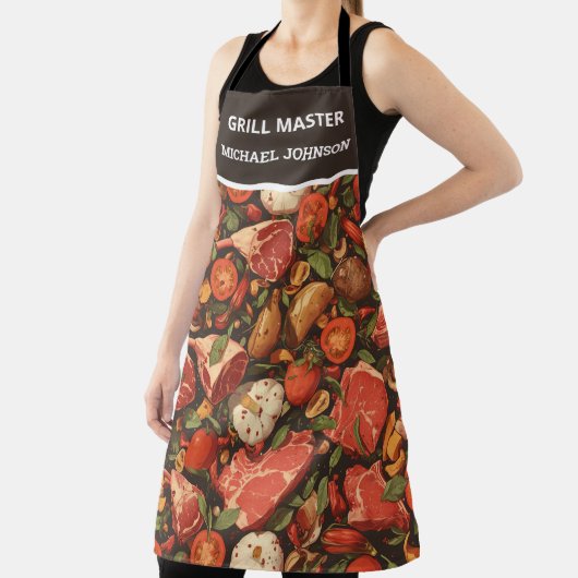 Gepersonaliseerde BBQ Grill Master Schort (Insitu)