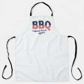 Gepersonaliseerde BBQ-legende sinds patriottisch Schort (Voorkant)