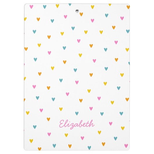 Gepersonaliseerde Be Kind Rainbow Klembord (Achterkant)