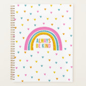 Gepersonaliseerde Be Kind Rainbow Planner (Voorkant)