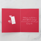 Gepersonaliseerde Be Mine Pink Hearts, Rode Valent Kaart (Binnen)