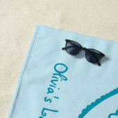 Gepersonaliseerde Beach Bachelorette Handdoek Gift (In situ)