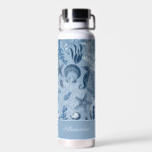 Gepersonaliseerde Beach Blue Ocean Zee Life Waterfles (Achterkant)