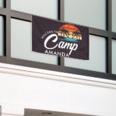 Gepersonaliseerde Beach Camp Bachelorette Party Cu Spandoek (Buitenkant Gebouw)