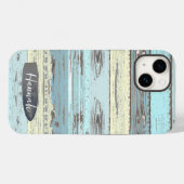 Gepersonaliseerde Beach Driftwood Surfboard Case-Mate iPhone Case (Achterkant (horizontaal))