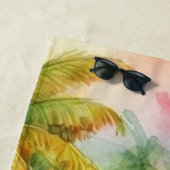 Gepersonaliseerde Beach House Bungalow Strandlaken (In situ)