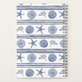 Gepersonaliseerde Beach House Guest Sign In Anchor Notitieboek (Achterkant)