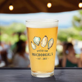 Gepersonaliseerde beach House Oyster Bar Glas