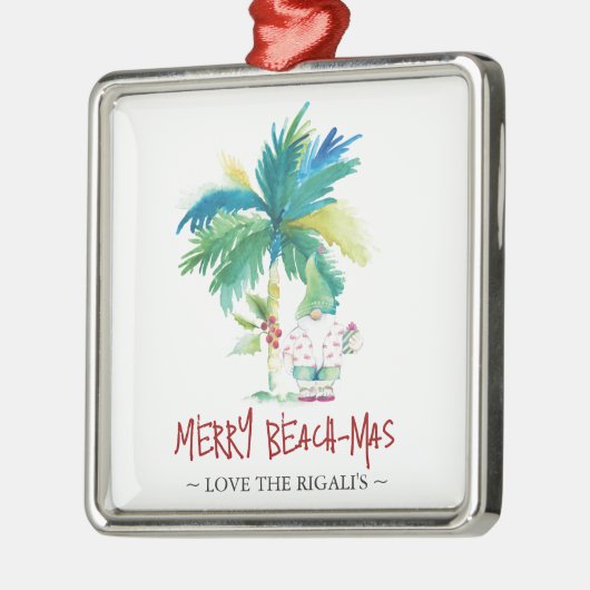 Gepersonaliseerde Beach Kerst Ornamenten (Links)