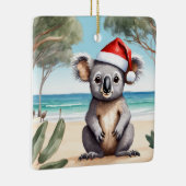 Gepersonaliseerde Beach Koala Beer Australian Chri Keramisch Ornament (Rechts)
