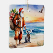 Gepersonaliseerde Beach Koala Beer Australian Chri Keramisch Ornament (Rechts)