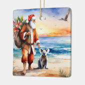 Gepersonaliseerde Beach Koala Beer Australian Chri Keramisch Ornament (Links)