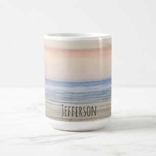 Gepersonaliseerde Beach Ocean Sunset Koffiemok