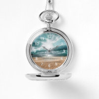 Gepersonaliseerde Beach Scene Clock