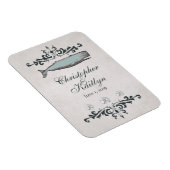 Gepersonaliseerde  Beach Whale bruiloft magneet (Rechterzijde)