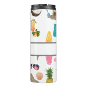 Gepersonaliseerde beachy drink tumbler thermosbeker (Achterkant)