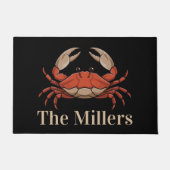 Gepersonaliseerde Beachy krab deurmat (Voorkant)