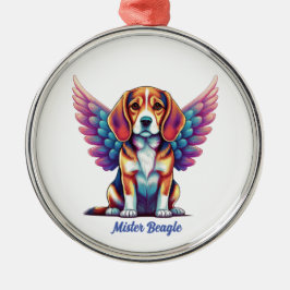 Gepersonaliseerde Beagle Memorial Acryl Dog Orname Metalen Ornament