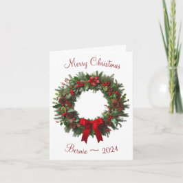 Gepersonaliseerde Beagle Merry Christmas Wenskaart Kaart