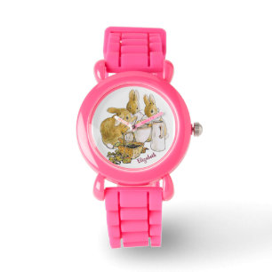 Gepersonaliseerde Beatrix Potter Konijnen Meisjes Horloge