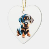 Gepersonaliseerde Beauceron Puppy Keramisch Ornament (Links)