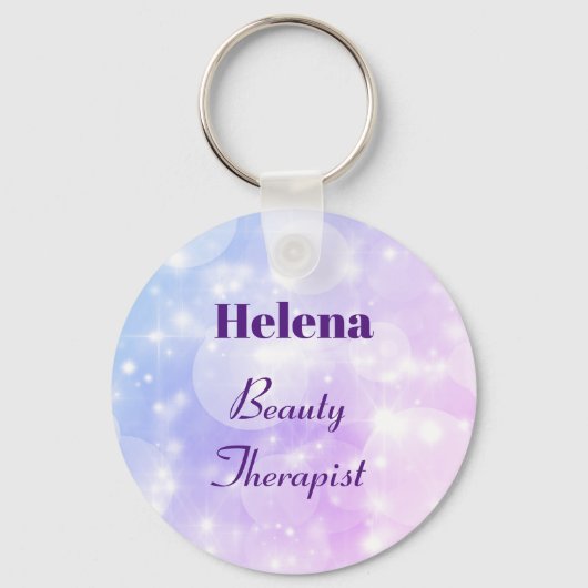  gepersonaliseerde Beauty Therapist Sleutelhanger (Voorkant)